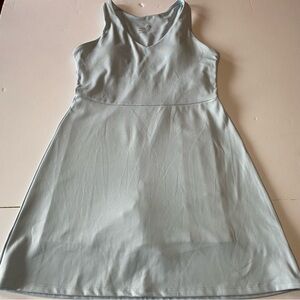 Light Blue Dress/romper with built in pocket in shorts. Size XS